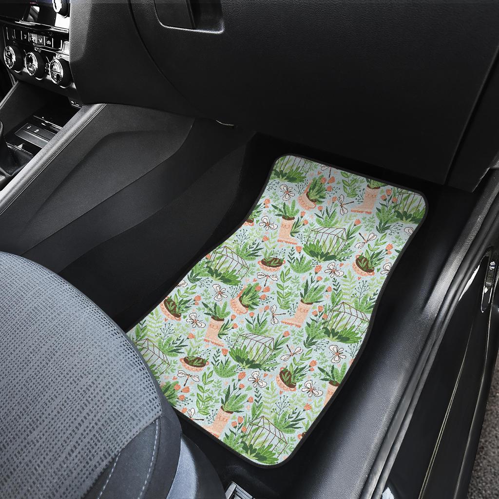 Gardening Pattern Print Design G04 Car Floor Mats-JorJune