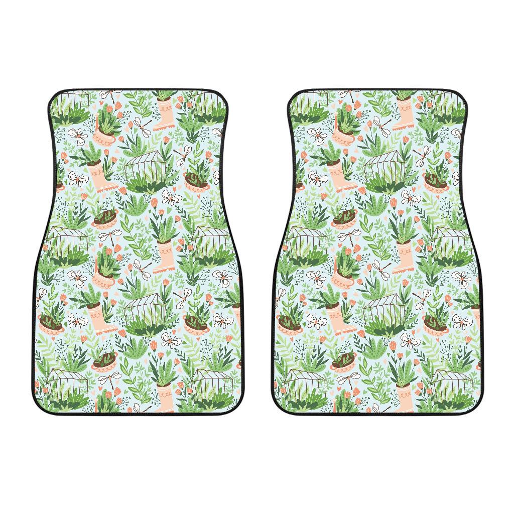 Gardening Pattern Print Design G04 Car Floor Mats-JorJune