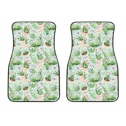 Gardening Pattern Print Design G04 Car Floor Mats-JorJune