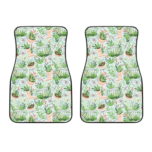 Gardening Pattern Print Design G04 Car Floor Mats-JorJune