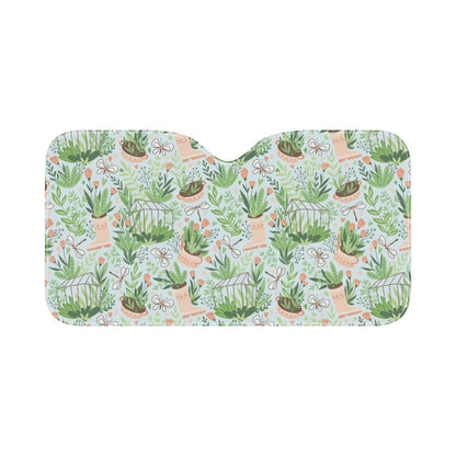 Gardening Pattern Print Design G04 Car Sun Shade-JorJune