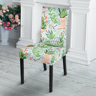 Gardening Pattern Print Design G04 Dining Chair Slipcover-JORJUNE.COM