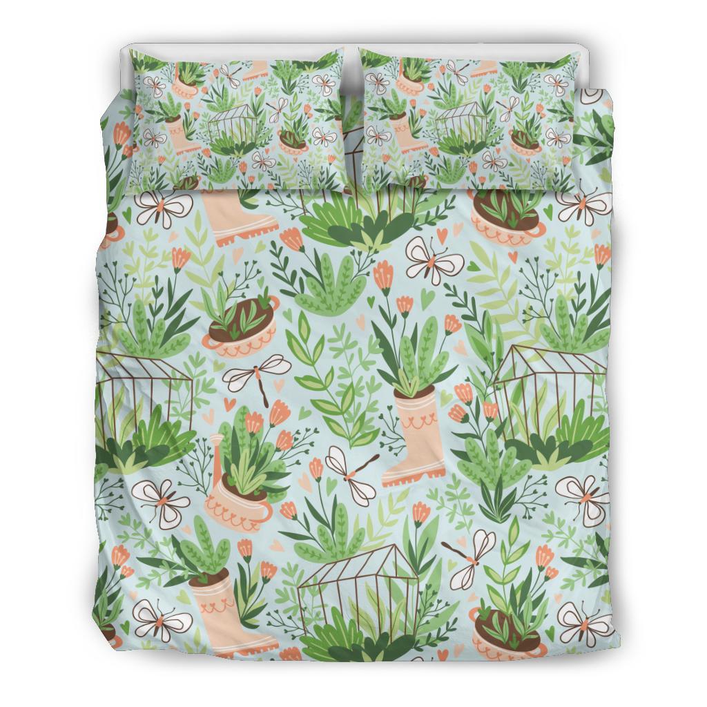 Gardening Pattern Print Design G04 Duvet Cover Bedding Set-JORJUNE.COM