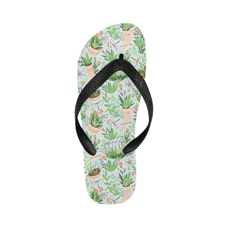 Gardening Pattern Print Design G04 Flip Flops-JorJune