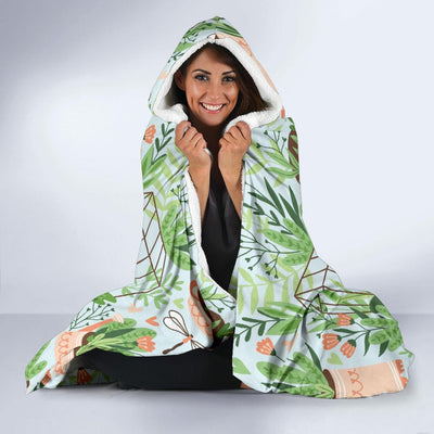 Gardening Pattern Print Design G04 Hooded Blanket-JORJUNE.COM