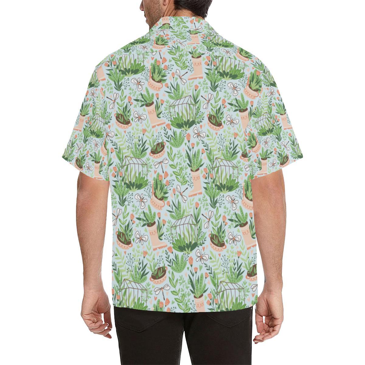 Gardening Pattern Print Design G04 Men Hawaiian Shirt-JorJune
