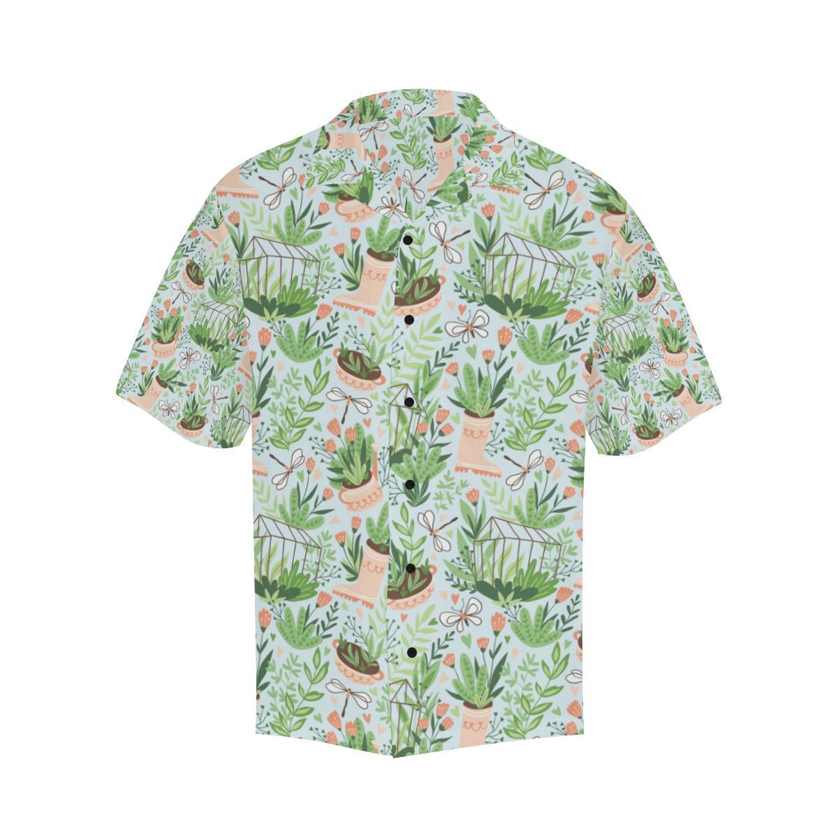 Gardening Pattern Print Design G04 Men Hawaiian Shirt-JorJune