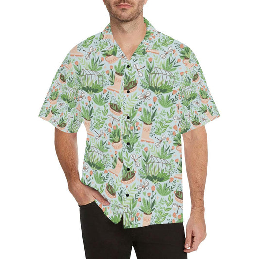Gardening Pattern Print Design G04 Men Hawaiian Shirt-JorJune