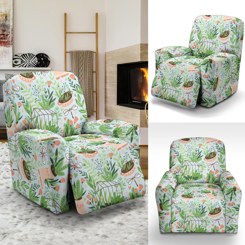 Gardening Pattern Print Design G04 Recliner Slipcover-JORJUNE.COM