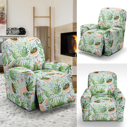Gardening Pattern Print Design G04 Recliner Slipcover-JORJUNE.COM