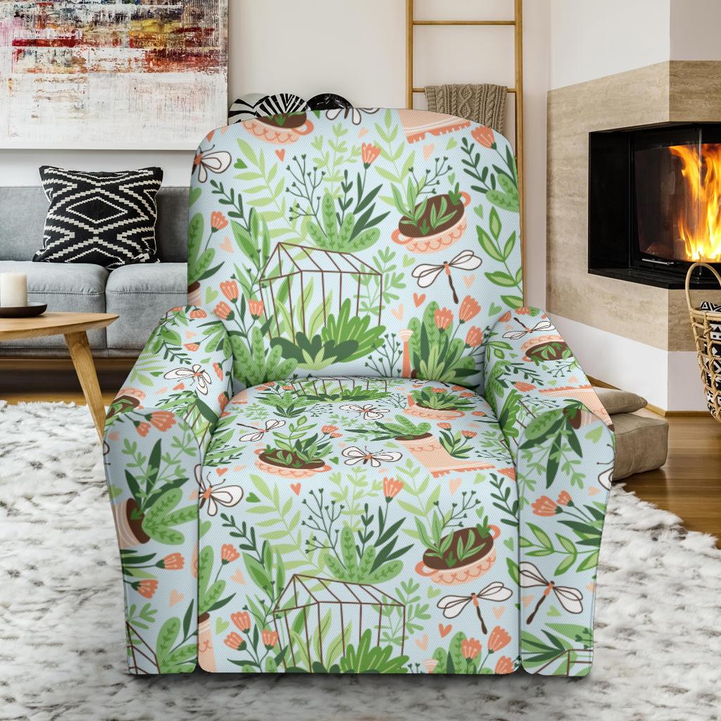 Gardening Pattern Print Design G04 Recliner Slipcover-JORJUNE.COM