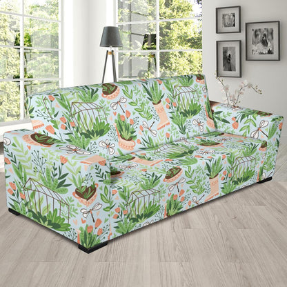 Gardening Pattern Print Design G04 Sofa Slipcover-JORJUNE.COM