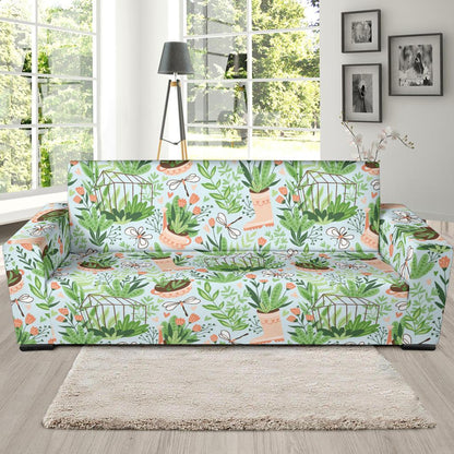 Gardening Pattern Print Design G04 Sofa Slipcover-JORJUNE.COM
