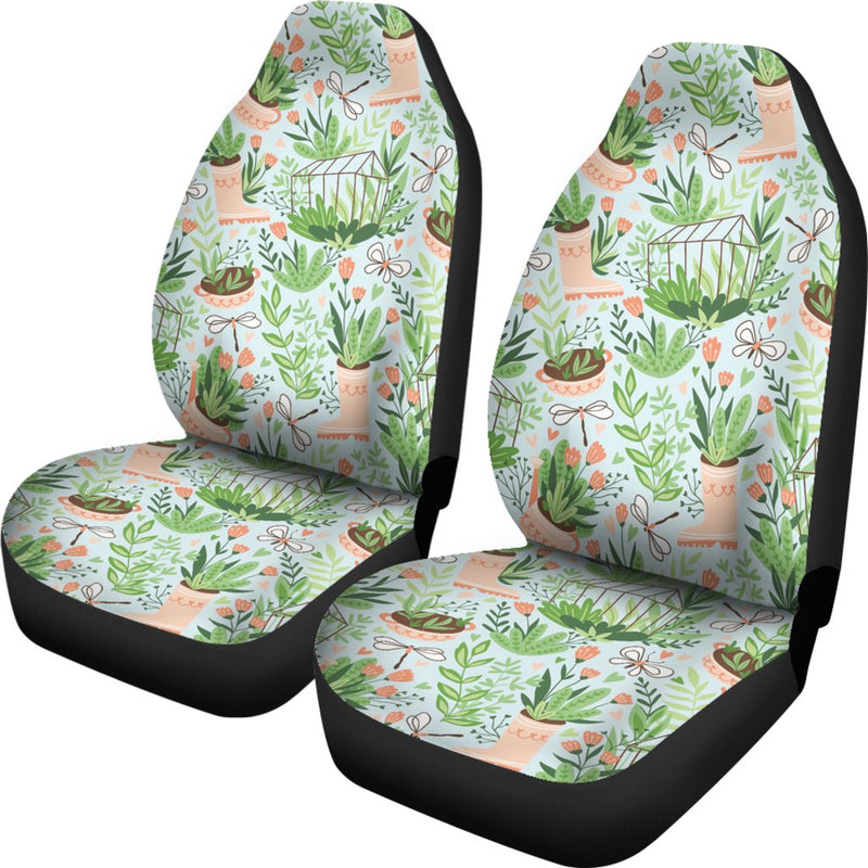 Gardening Pattern Print Design G04 Universal Fit Car Seat Covers-JorJune