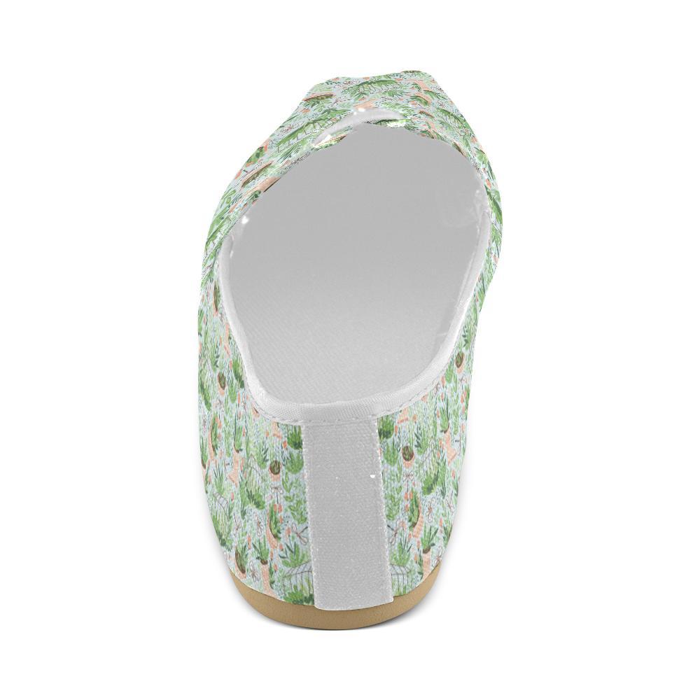 Gardening Pattern Print Design G04 Women Casual Shoes-JorJune.com