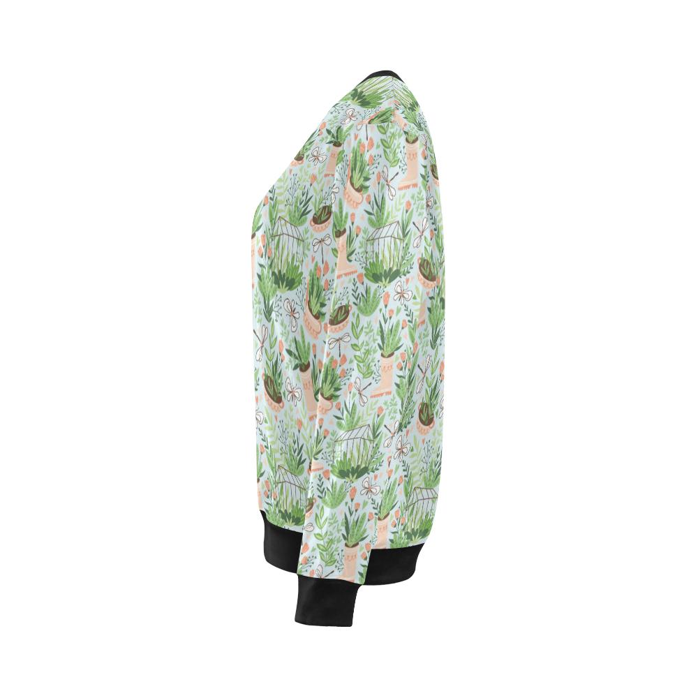 Gardening Pattern Print Design G04 Women Long Sleeve Sweatshirt-JorJune