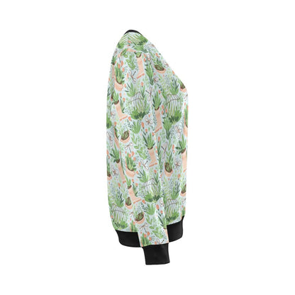 Gardening Pattern Print Design G04 Women Long Sleeve Sweatshirt-JorJune