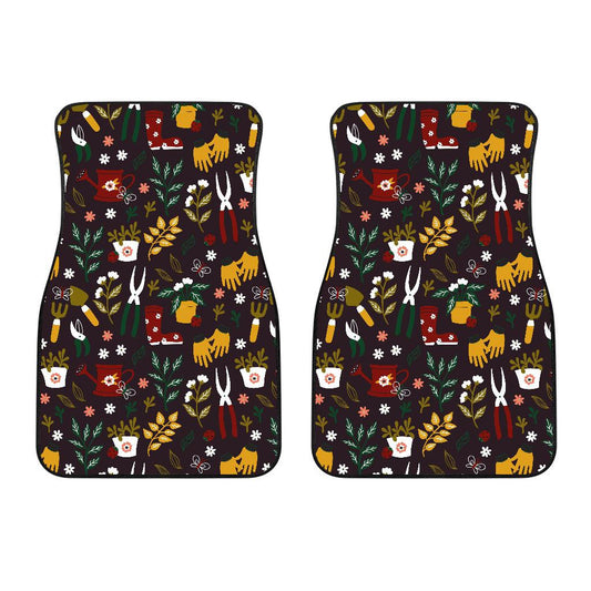 Gardening Pattern Print Design G05 Car Floor Mats-JorJune
