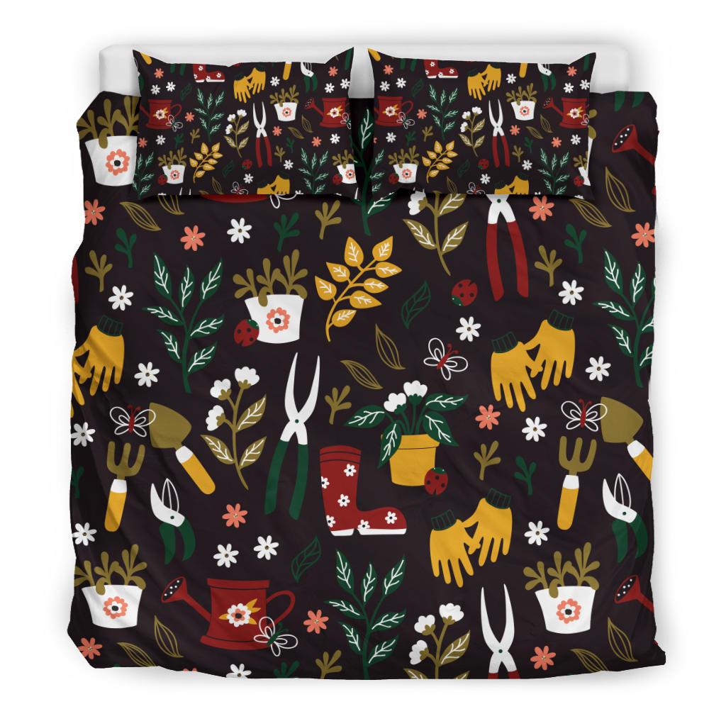 Gardening Pattern Print Design G05 Duvet Cover Bedding Set-JORJUNE.COM