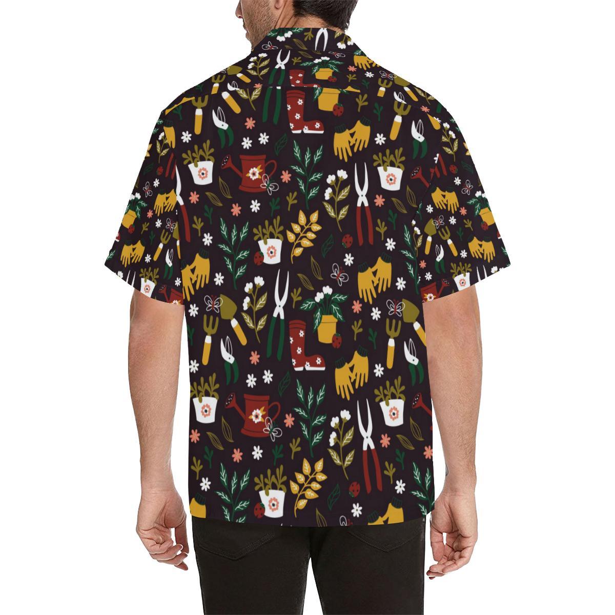 Gardening Pattern Print Design G05 Men Hawaiian Shirt-JorJune