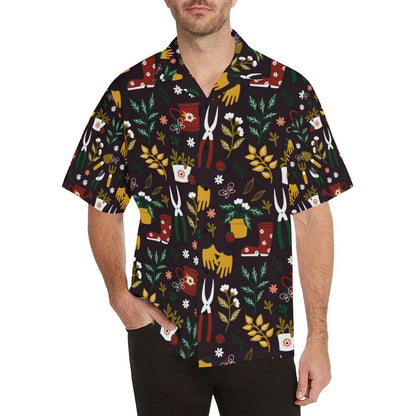 Gardening Pattern Print Design G05 Men Hawaiian Shirt-JorJune