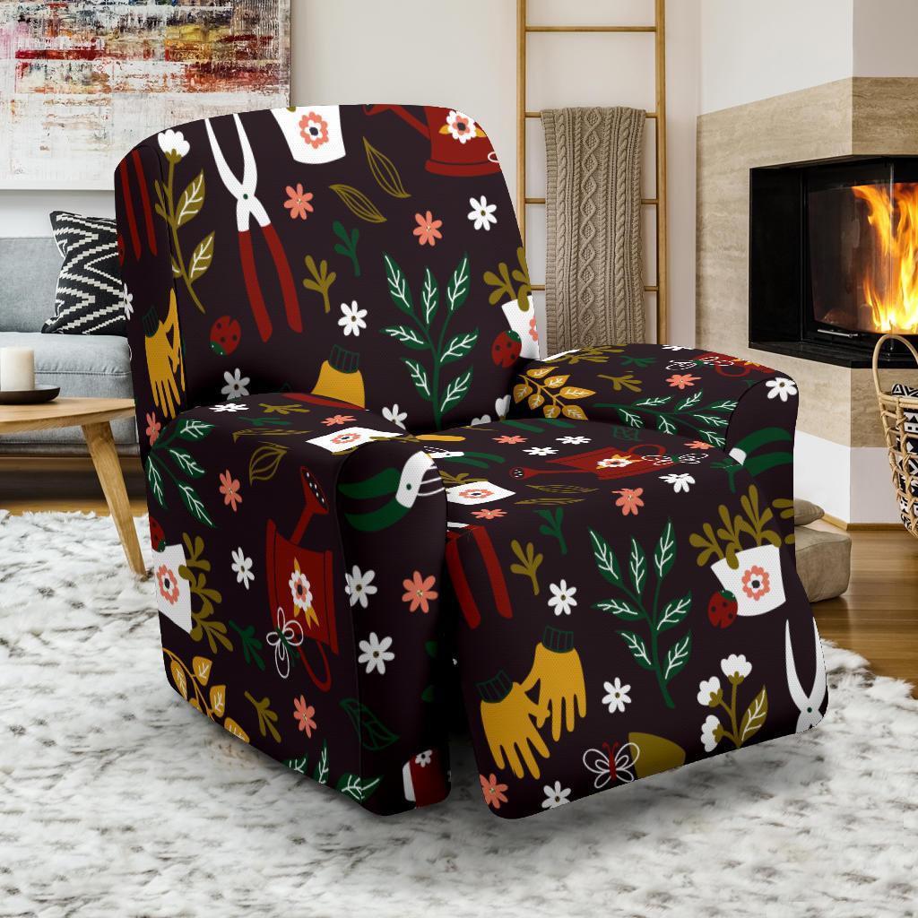 Gardening Pattern Print Design G05 Recliner Slipcover-JORJUNE.COM
