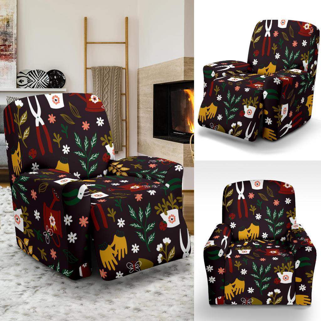 Gardening Pattern Print Design G05 Recliner Slipcover-JORJUNE.COM