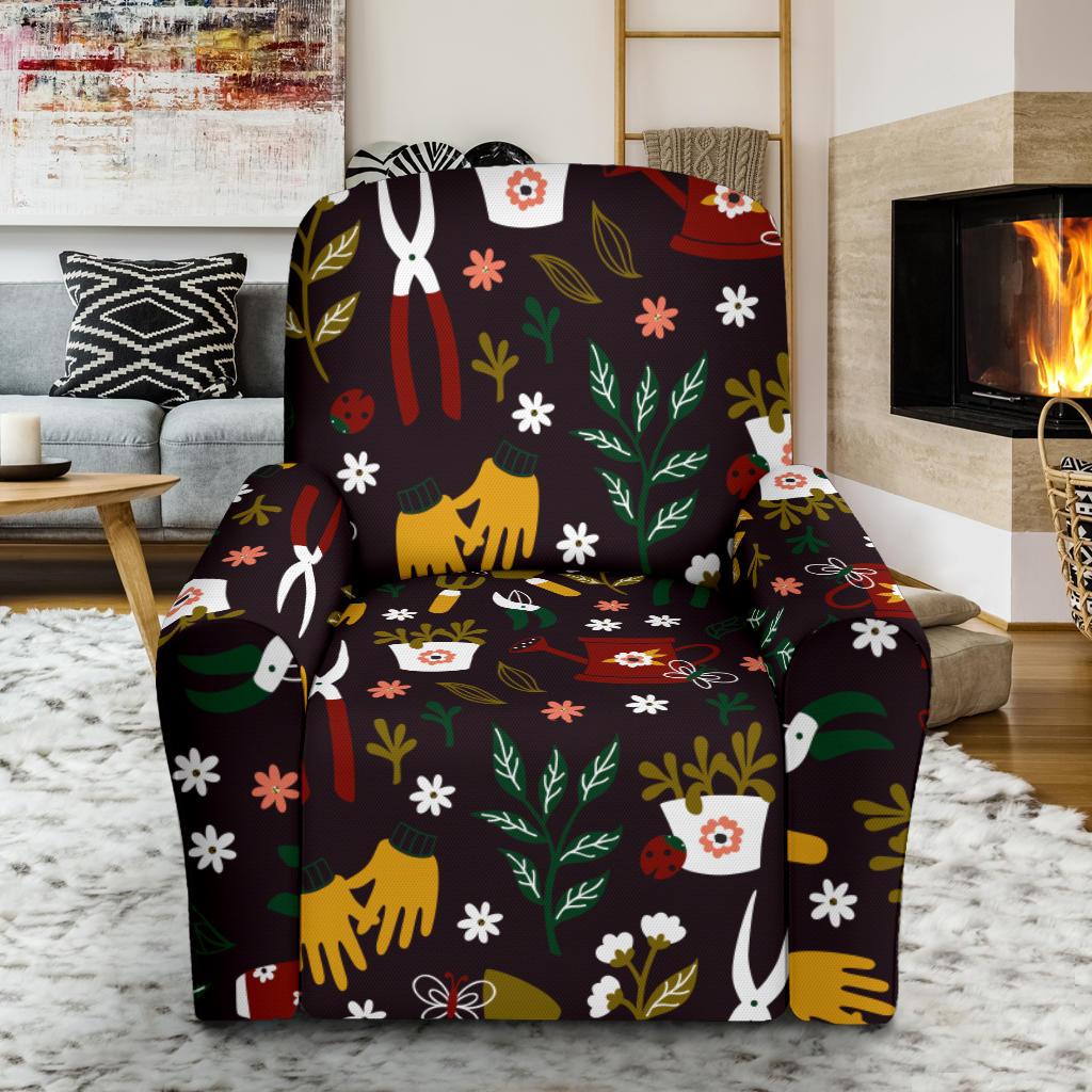 Gardening Pattern Print Design G05 Recliner Slipcover-JORJUNE.COM