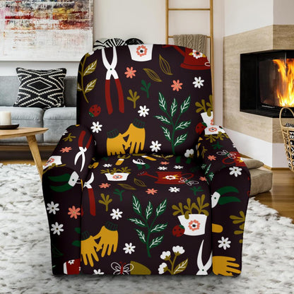 Gardening Pattern Print Design G05 Recliner Slipcover-JORJUNE.COM