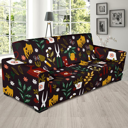 Gardening Pattern Print Design G05 Sofa Slipcover-JORJUNE.COM