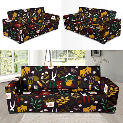 Gardening Pattern Print Design G05 Sofa Slipcover-JORJUNE.COM