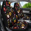 Gardening Pattern Print Design G05 Universal Fit Car Seat Covers-JorJune