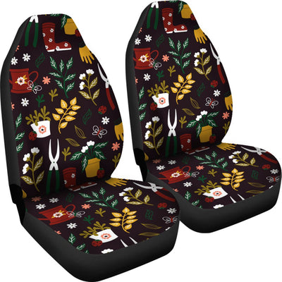 Gardening Pattern Print Design G05 Universal Fit Car Seat Covers-JorJune