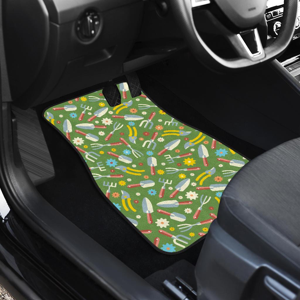 Gardening Pattern Print Design G06 Car Floor Mats-JorJune