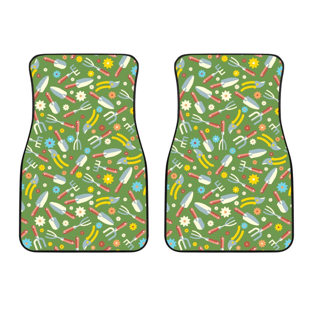 Gardening Pattern Print Design G06 Car Floor Mats-JorJune