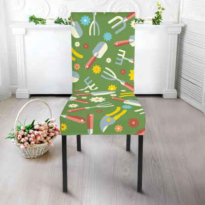 Gardening Pattern Print Design G06 Dining Chair Slipcover-JORJUNE.COM