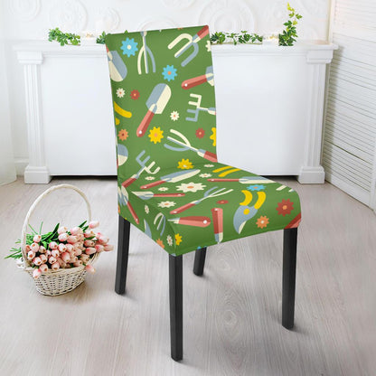 Gardening Pattern Print Design G06 Dining Chair Slipcover-JORJUNE.COM