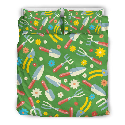 Gardening Pattern Print Design G06 Duvet Cover Bedding Set-JORJUNE.COM