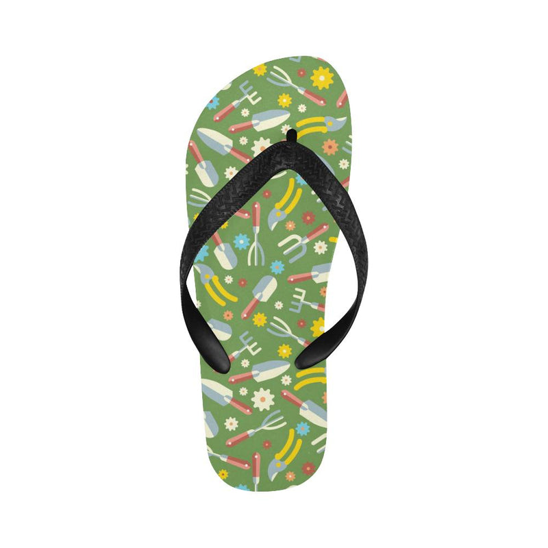 Gardening Pattern Print Design G06 Flip Flops-JorJune