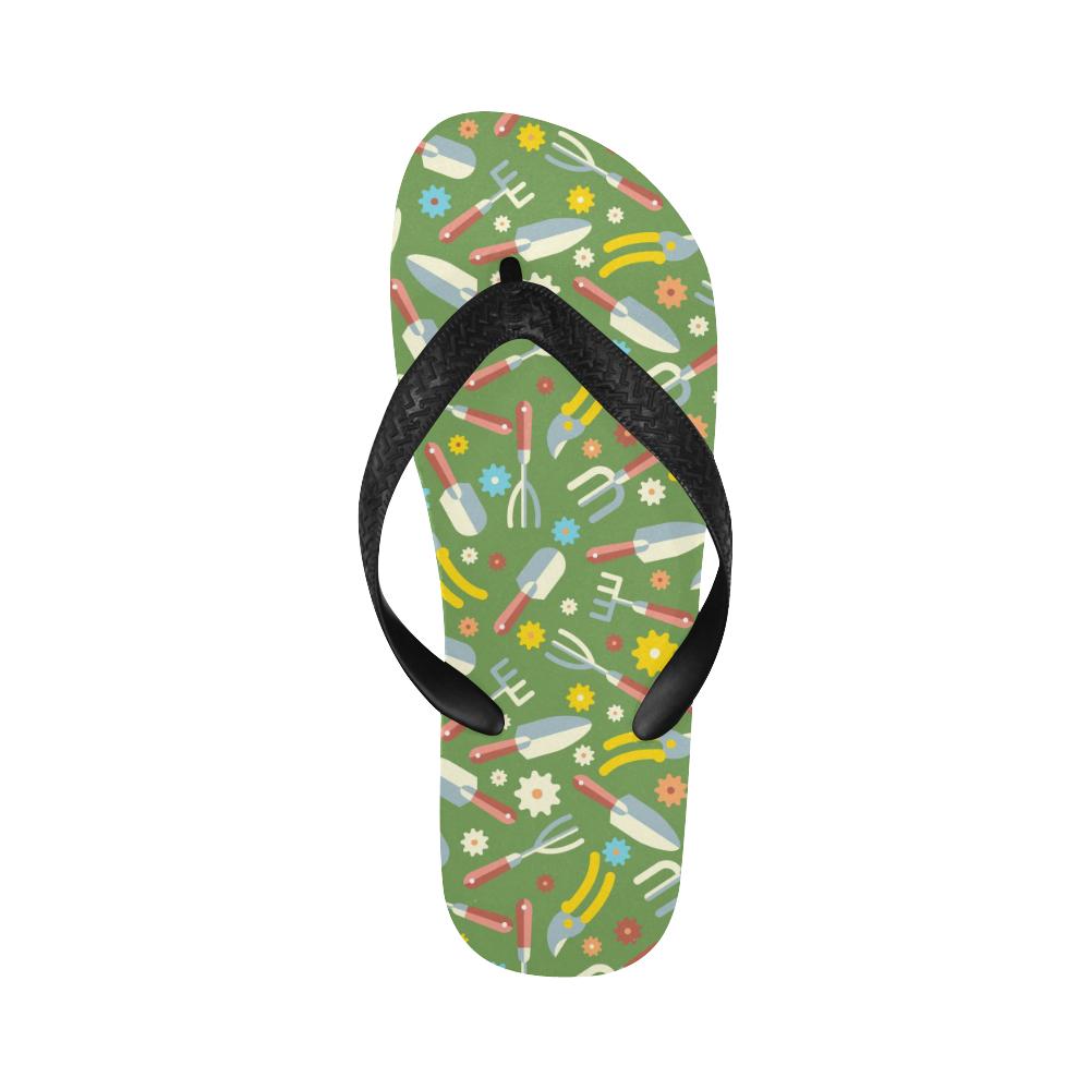 Gardening Pattern Print Design G06 Flip Flops-JorJune