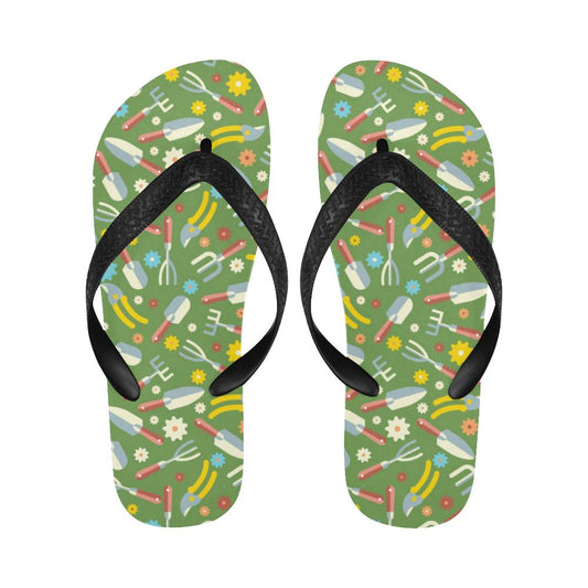 Gardening Pattern Print Design G06 Flip Flops-JorJune