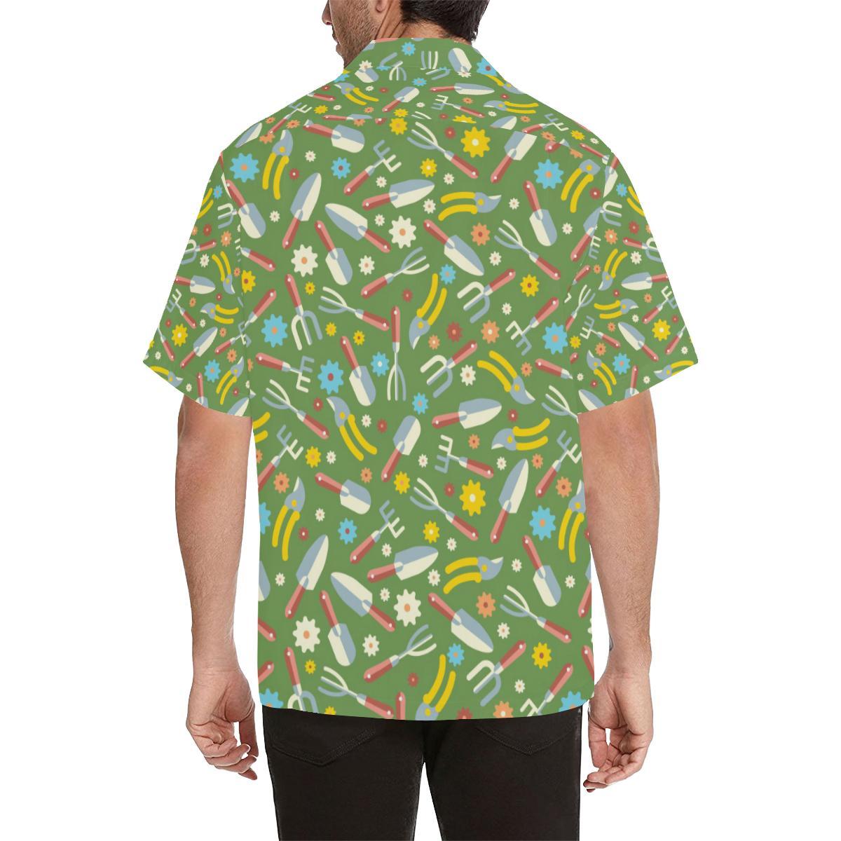 Gardening Pattern Print Design G06 Men Hawaiian Shirt-JorJune
