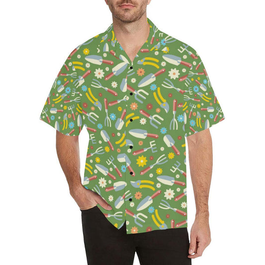 Gardening Pattern Print Design G06 Men Hawaiian Shirt-JorJune