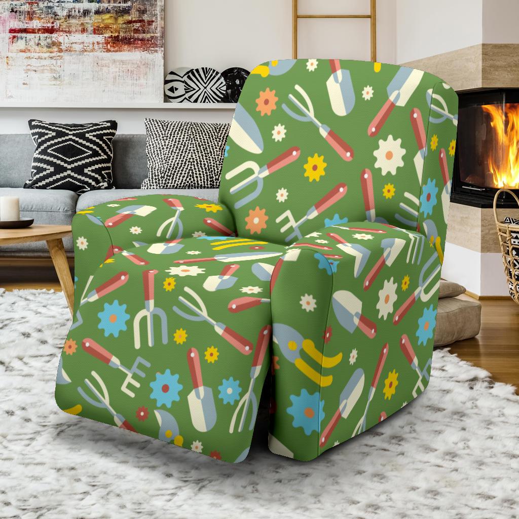 Gardening Pattern Print Design G06 Recliner Slipcover-JORJUNE.COM