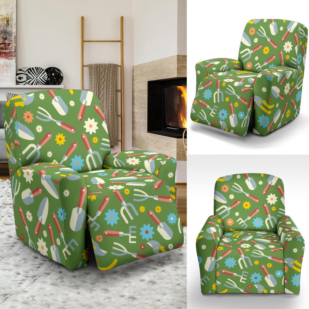 Gardening Pattern Print Design G06 Recliner Slipcover-JORJUNE.COM