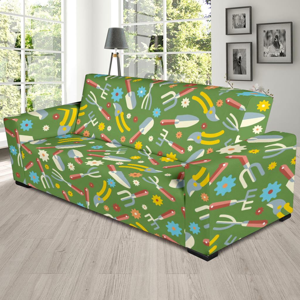 Gardening Pattern Print Design G06 Sofa Slipcover-JORJUNE.COM