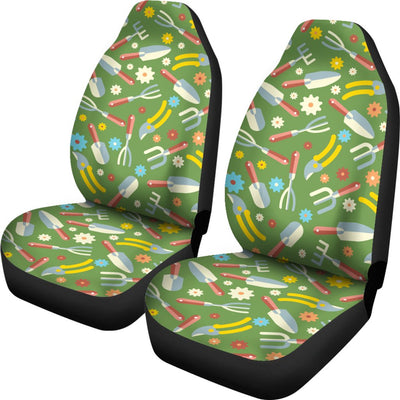 Gardening Pattern Print Design G06 Universal Fit Car Seat Covers-JorJune