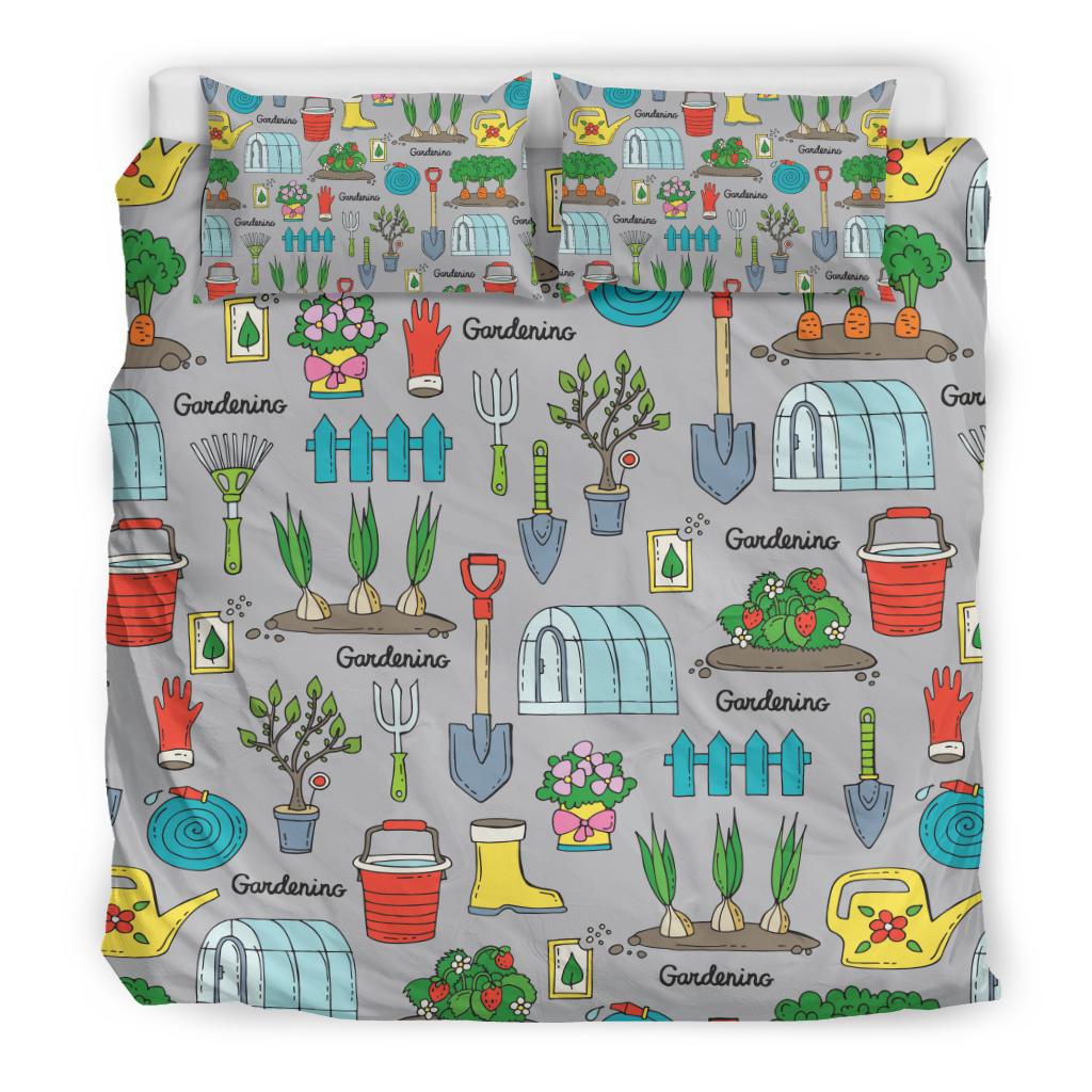 Gardening Pattern Print Design G07 Duvet Cover Bedding Set-JORJUNE.COM