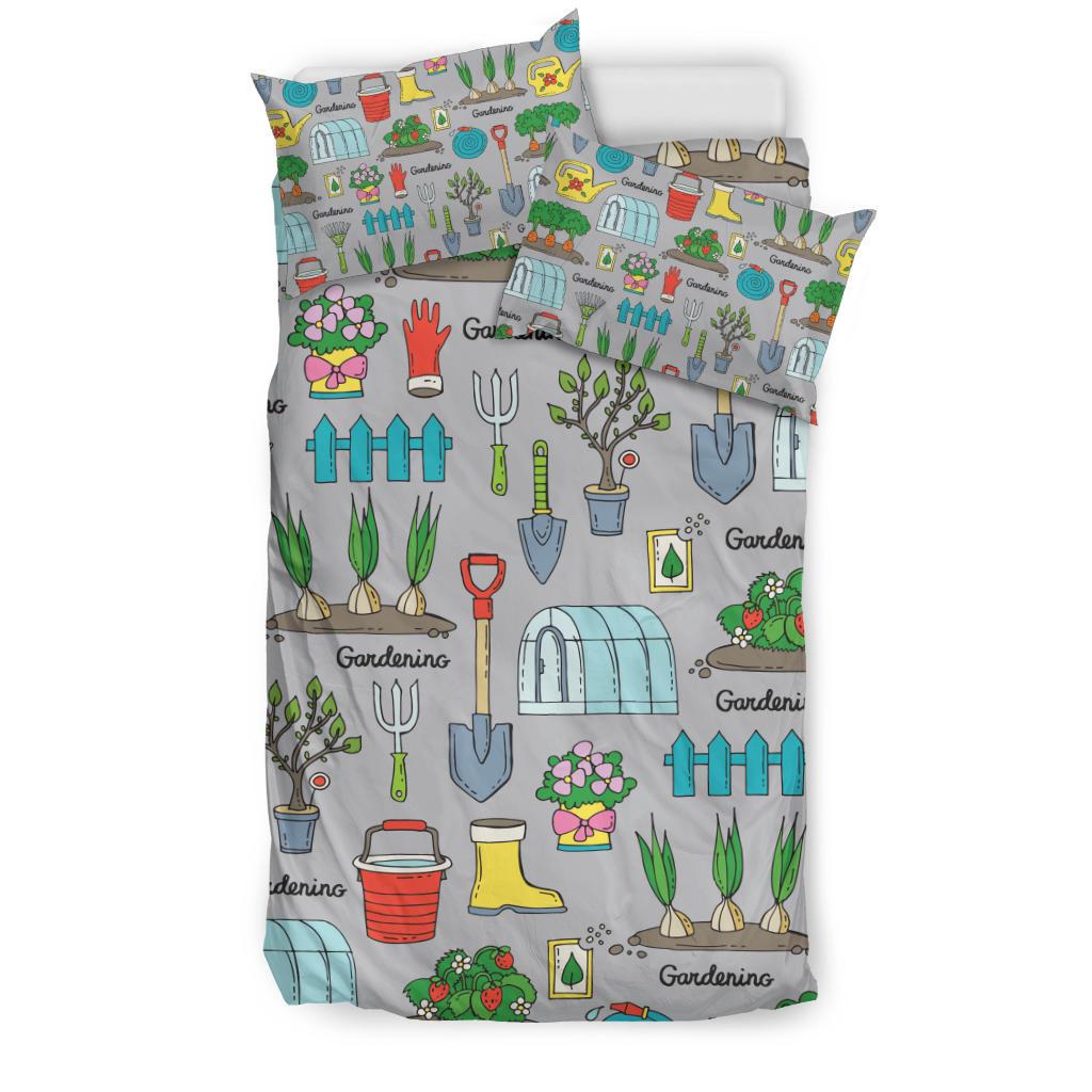 Gardening Pattern Print Design G07 Duvet Cover Bedding Set-JORJUNE.COM