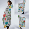 Gardening Pattern Print Design G07 Hooded Blanket-JORJUNE.COM